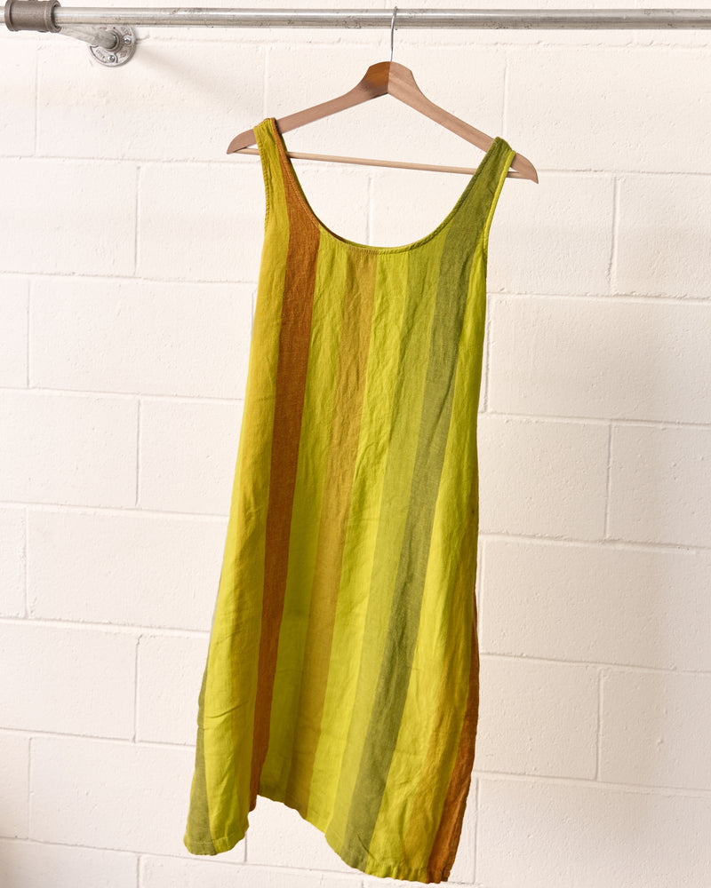SULPHUR SPRINGS Sleeveless Linen Dress