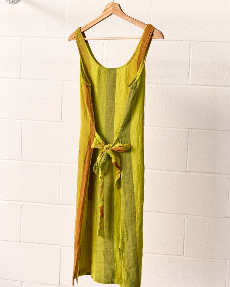SULPHUR SPRINGS Sleeveless Linen Dress