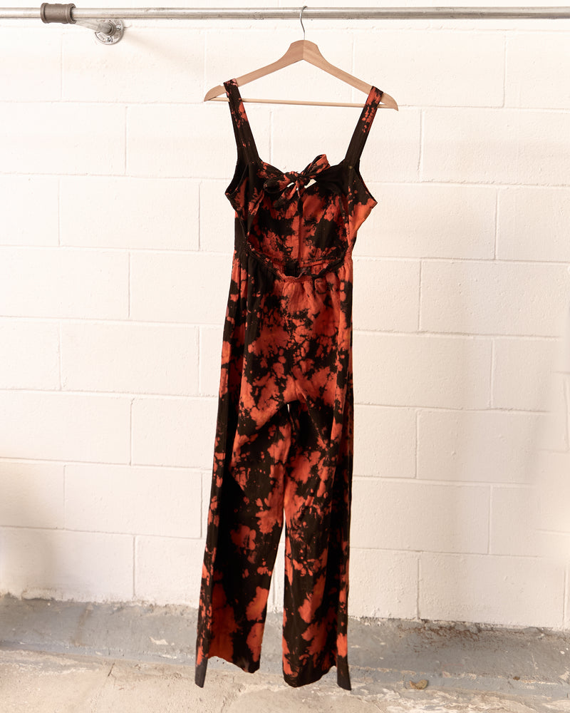 TORTOISE SHELL TIE DYE Wide-Leg Jumpsuit