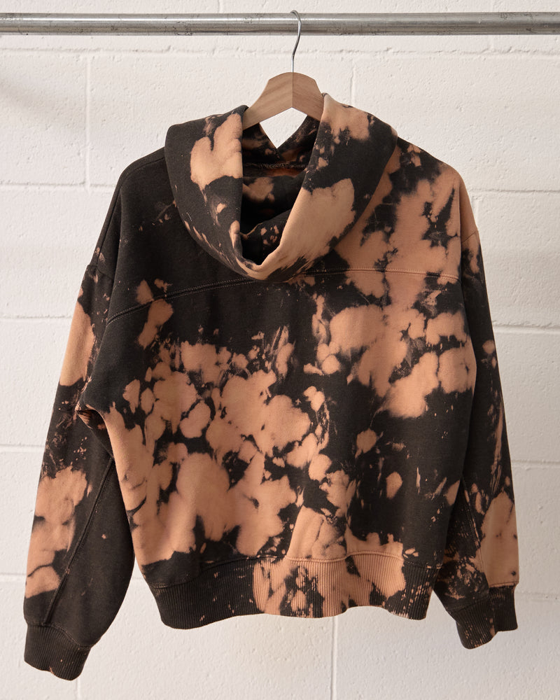 TORTOISE SHELL TIE DYE HOODIE