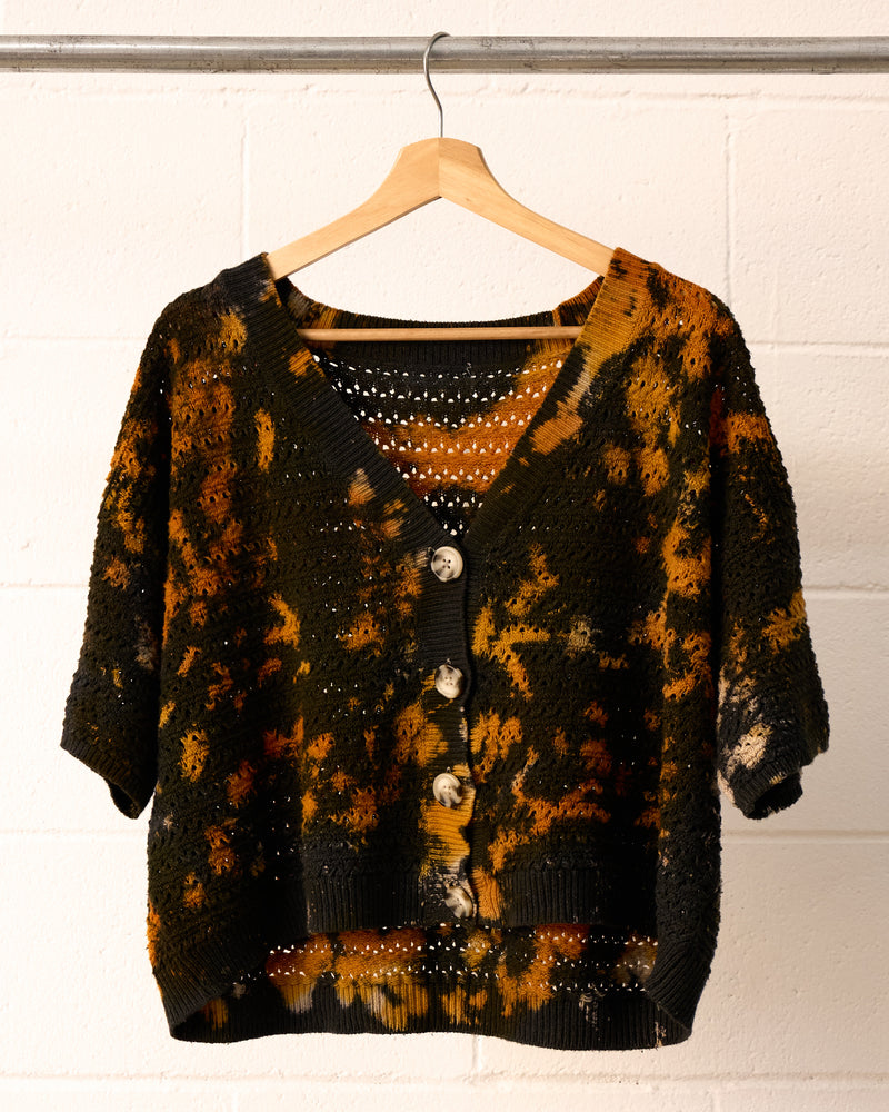 Monarch short-sleeve knit cardigan