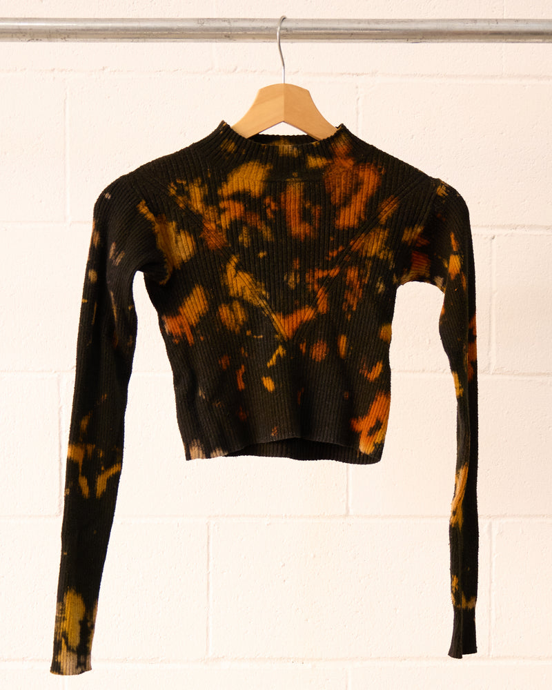 Monarch Long sleeve ribbed cropped top