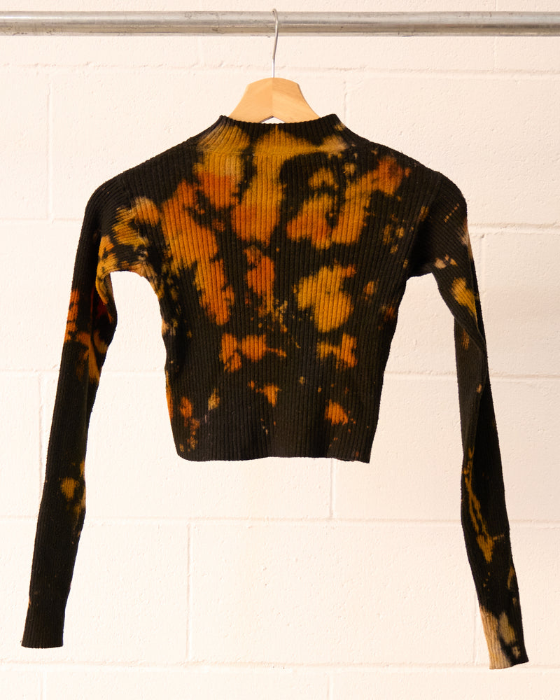 Monarch Long sleeve ribbed cropped top