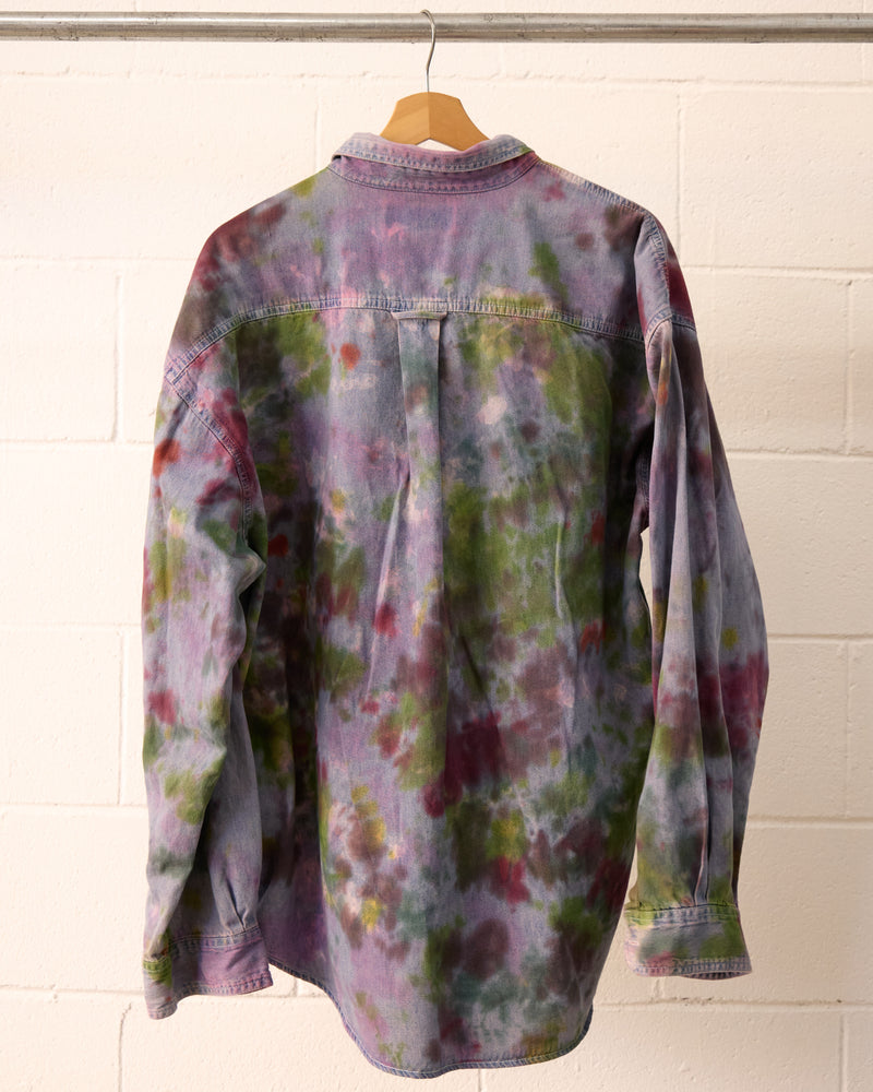 Wildflower denim long sleeve button up