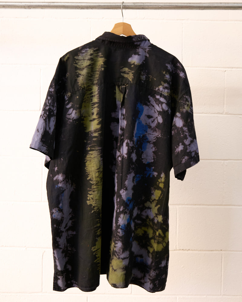 Moto Tie Dye short sleeve button up