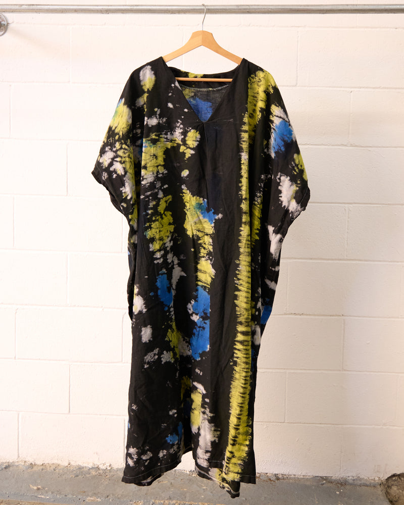 Moto Tie Dye caftan tunic dress