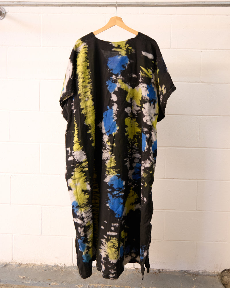 Moto Tie Dye caftan tunic dress