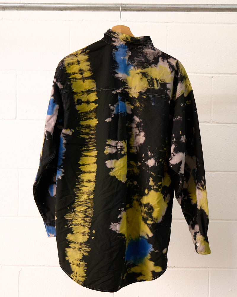 Moto Tie Dye long sleeve button up