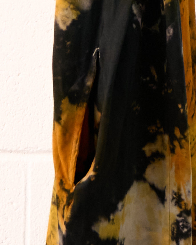 Monarch ruched shoulder sleeveless dress