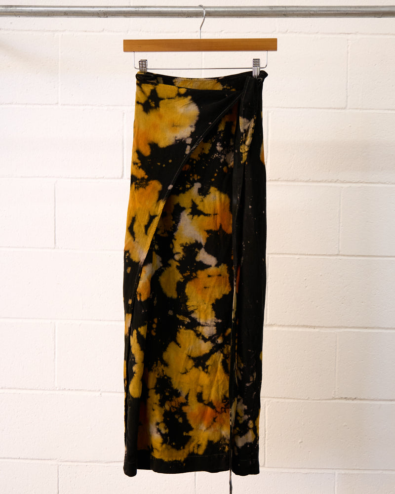 Monarch maxi length wrap skirt