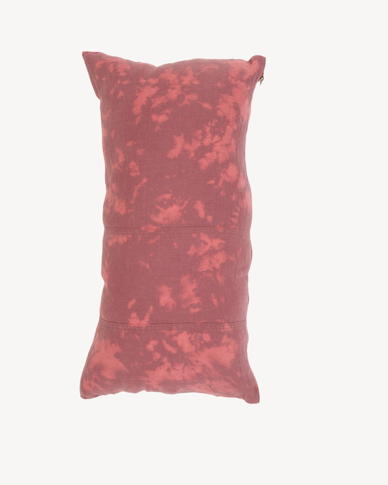 The Tie Dye Linen Lumbar Pillow