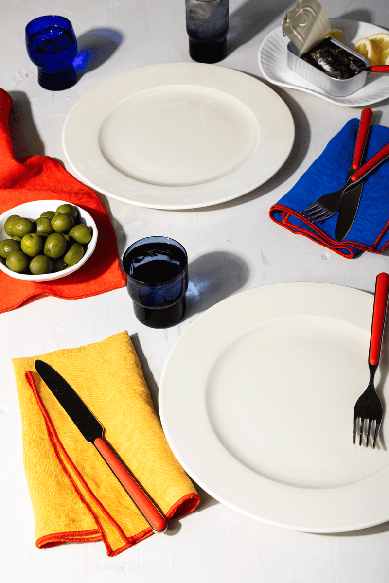 Linen Dinner Napkin Set - Mixed Brights