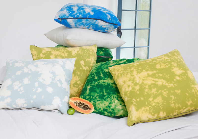 Small Tie Dye Linen Pillow