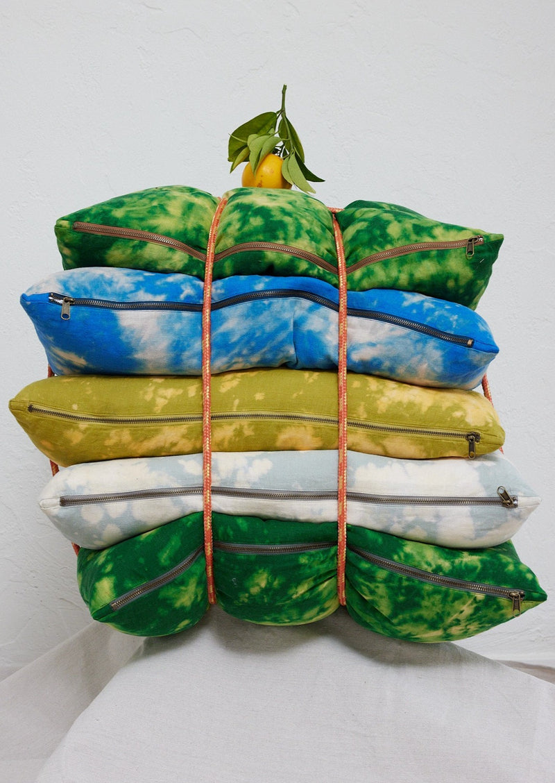 Small Tie Dye Linen Pillow