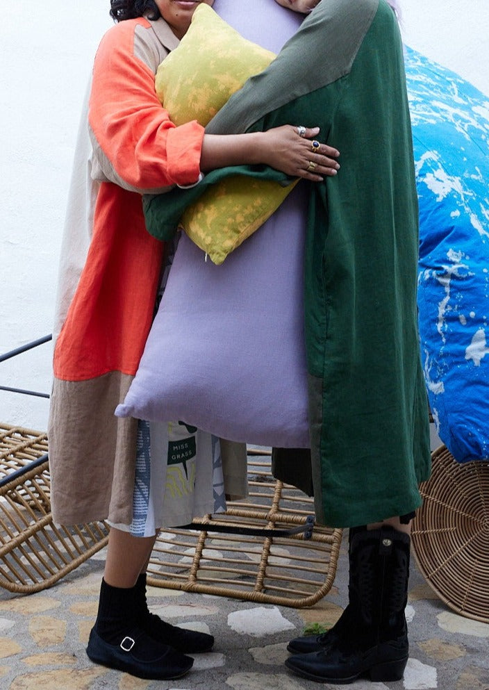 Tie Dye Linen Body Pillow