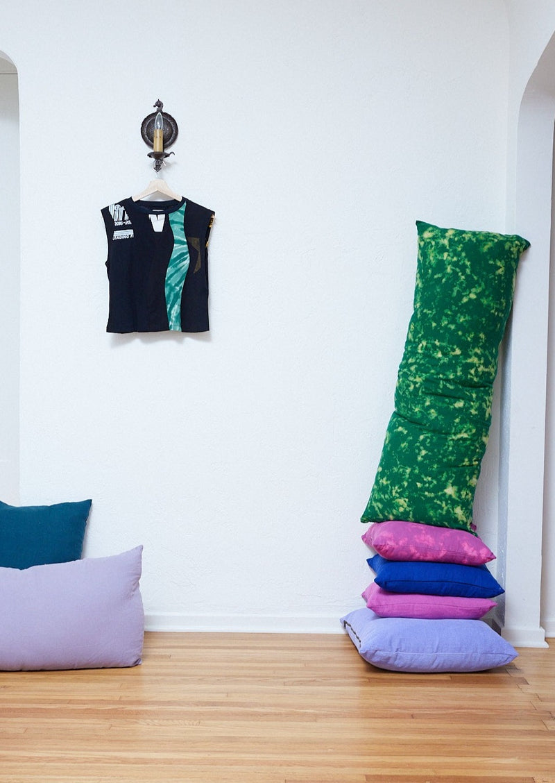 Tie Dye Linen Body Pillow