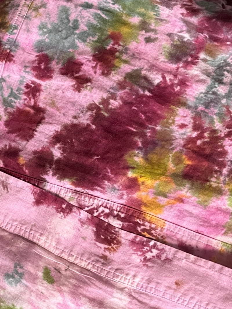 Tie Dye Linen Mini Pillow