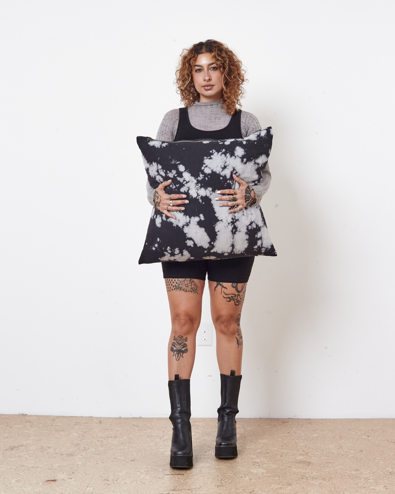 Small Tie Dye Linen Pillow