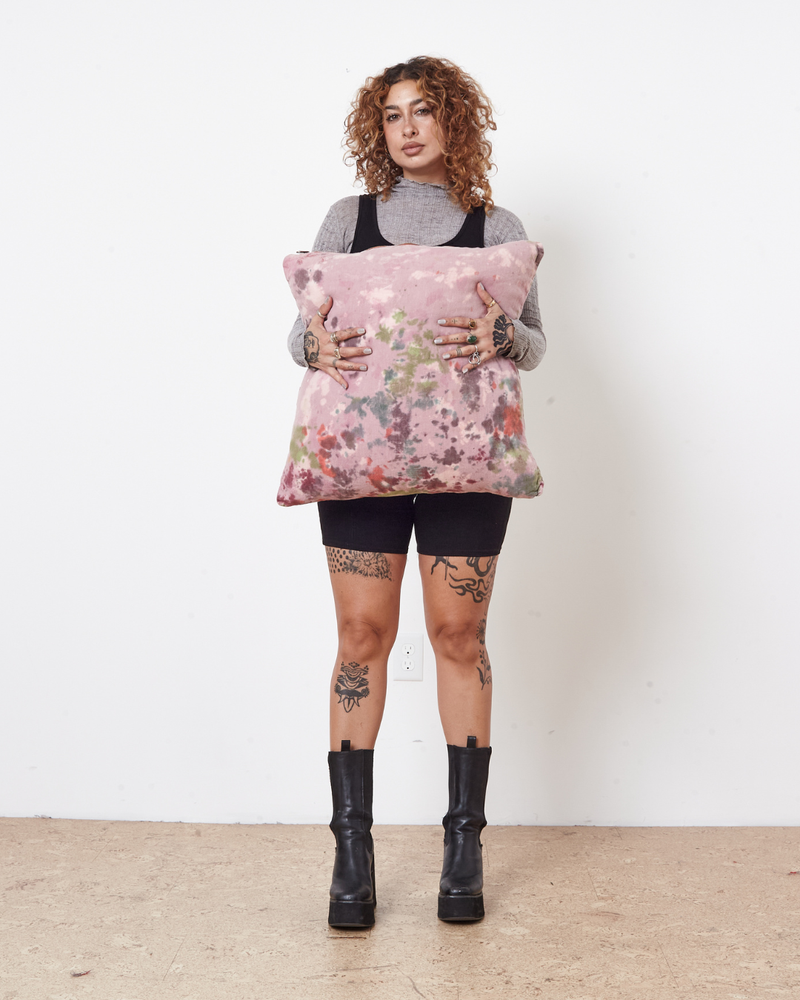 Small Tie Dye Linen Pillow