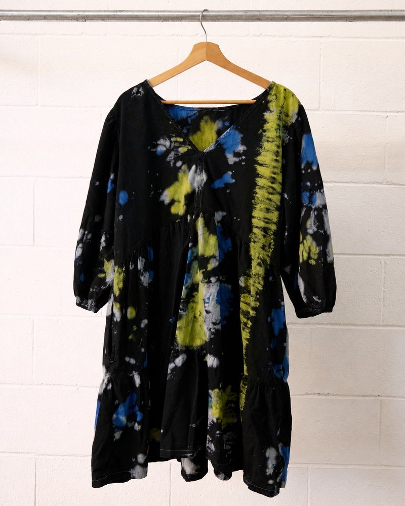 Moto Tie Dye casual midi dress