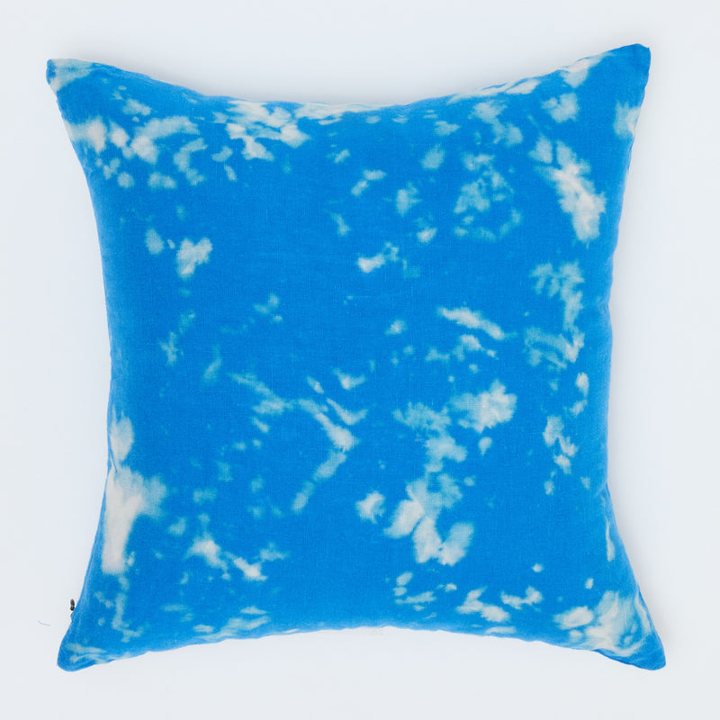 Large Tie Dye Linen Pillow