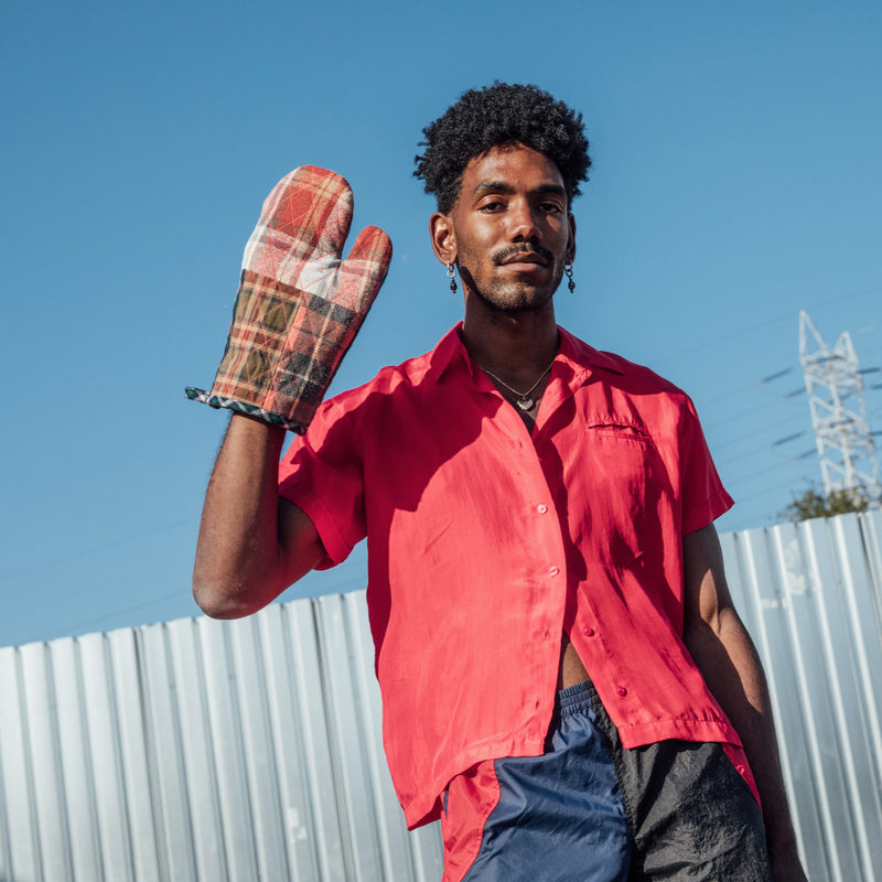 Remade Patchwork Oven Mitt (PRE ORDER)