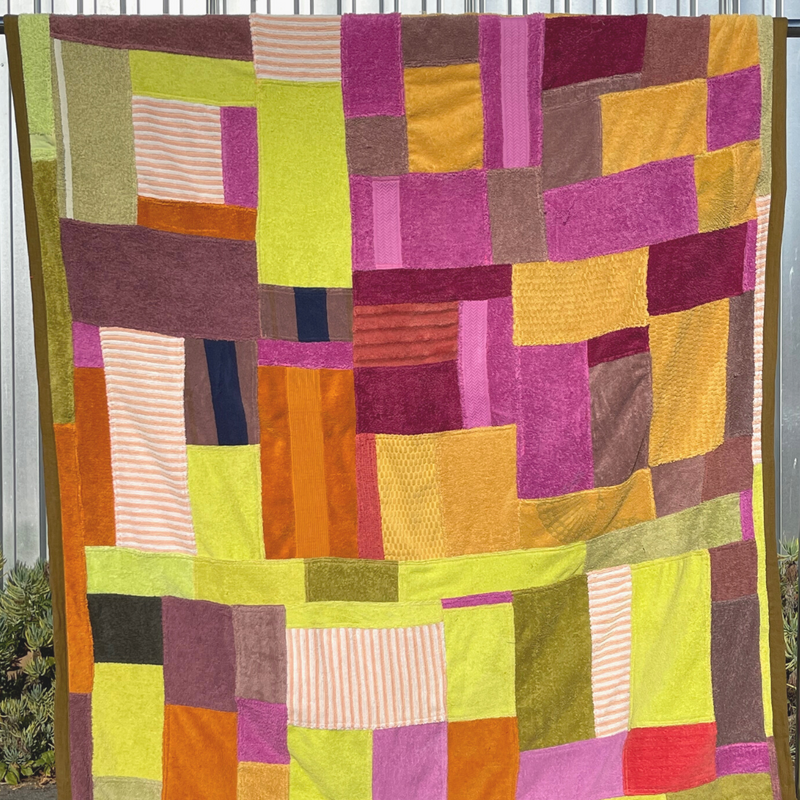 Remade Quilted Towel Blanket