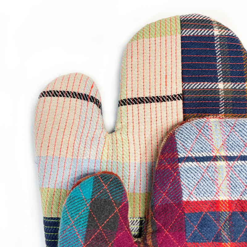 Remade Patchwork Oven Mitt (PRE ORDER)